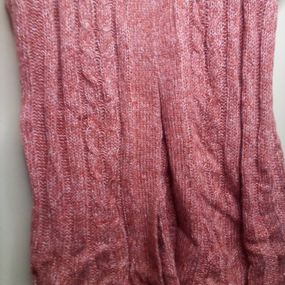 Sonoma Sweater Top L Sleeveless Open Front Brown Orange - Picture 6 of 12